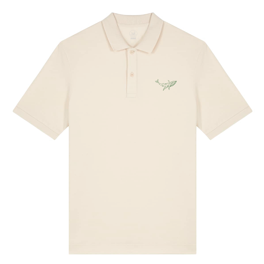 BALEINE A BOSSE - Polo en coton bio unisexe